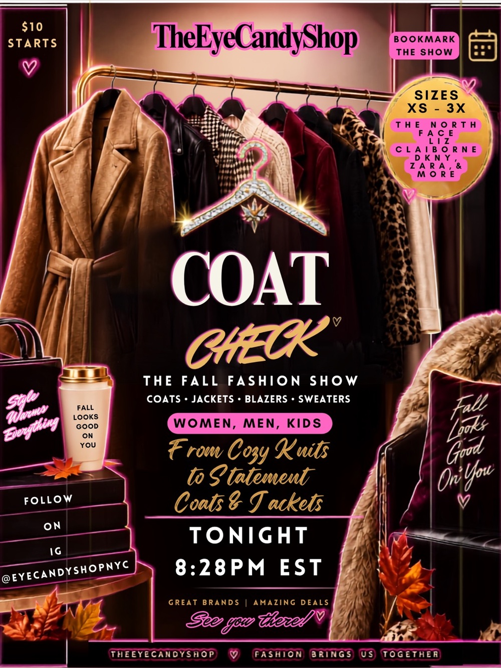 Woo Hoo!🥳 You Just Scored A 🍂🧥Fall Coat Check Item!🍂🧥🛍️